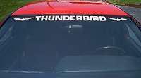  ford "thunderbird" windshield decal*