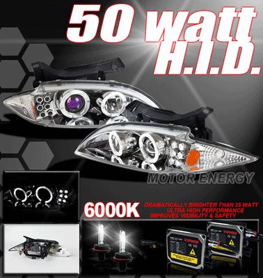 95-99 chevy cavalier led projector headlights+6000k hid