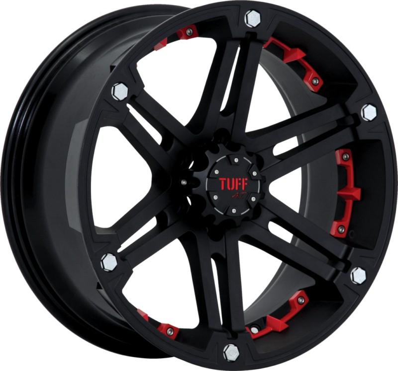 17" inch 6x5.5 black red wheels rims 6 lug sierra 1500 silverado gmc yukon tahoe