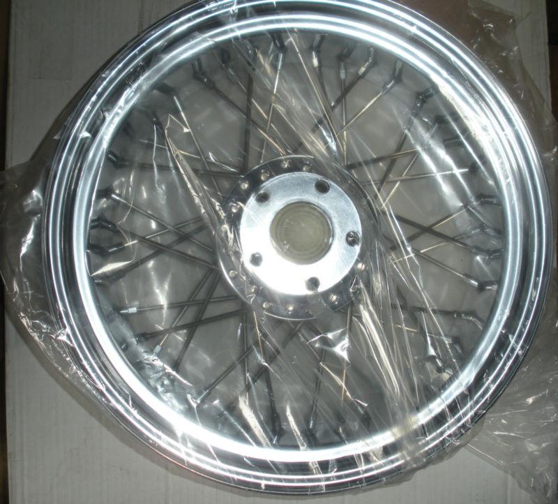 Drag specialties american wire cross laced wheels 16x5  40 spoke rim rear  84-99