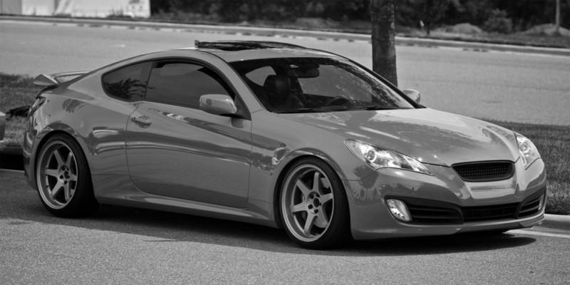 Hyundai genesis coupe hd poster sports car b&w print multiple sizes available