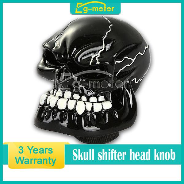 New cool skull universal manual shifter shift lever horror wicked knob black