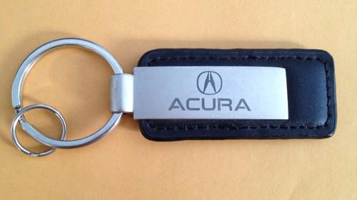 Acura key ring black leather new condition key chain, keyring.