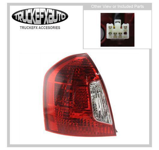 Hy2800136 new tail light lamp driver left side clear red lens lh hand sedan