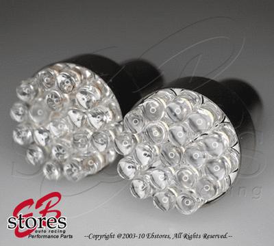 Set of 2pcs white rear signal 19 led light bulb 7528 3496 2057 - 1157 1 pair