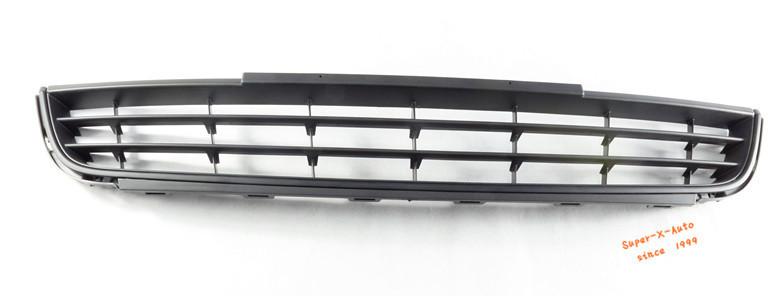 Black front lower center hood grille grill for vw volkswagen jetta mk6 2011-2013