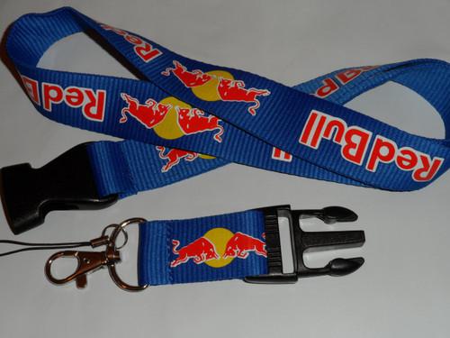 Brand -- new - new mx motorsports- red bull - lanyard/keychain 