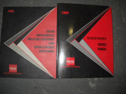 1993 gmc safari service repair shop manual set factory