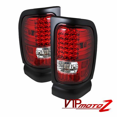 Dodge ram truck 94-01 1500/2500/3500 red/clear led tail light brake signal lamp