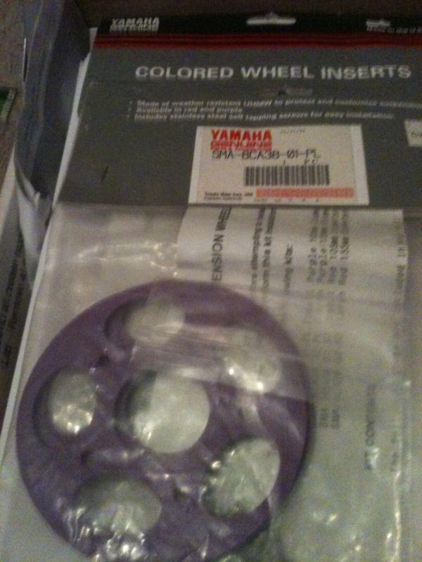 New yamaha snowmobile suspension wheel insert purple sma-8ca38-01-pl 2 per pack