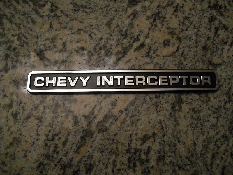 Police chevy interceptor tahoe emblem chevrolet caprice camaro 