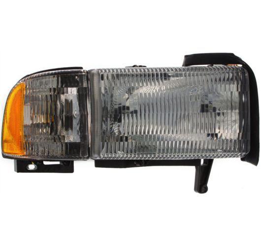 94-01 dodge ram 1500 2500 3500 head light+corner lamp right passenger side new r