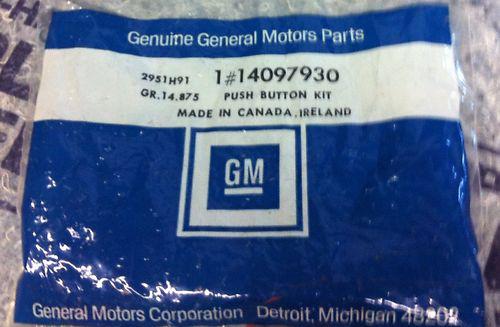 New genuine gm 14097930 seatbelt push button repair kit