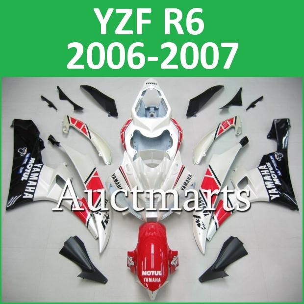 Fit yamaha yzf r6 06 07 yzfr6 2006 2007 600 fairing kit abs bodywork d14 c03