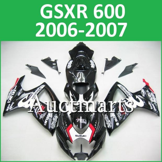 Fit suzuki gsxr 750 gsxr 600 06 07 gsx-r 2006 2007 fairing bodywork k6 g30 c03