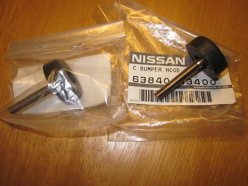 Datsun 240z / 280z  adjustable hood bumpers - new