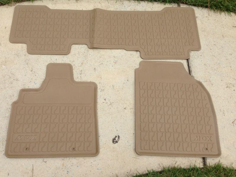 Acura mdx oem new all weather floor mats - (caramel color)2001-2005 no reserve