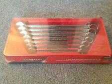 New snap-on tools® flank drive std. 7 piece combination wrench set - soexm707 