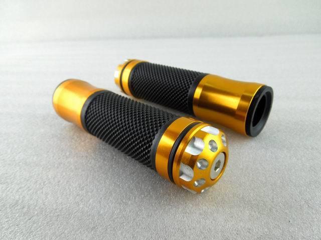 7/8\" 22mm gold motorcycle aluminum hand grips for honda yamaha suzuki kawasaki