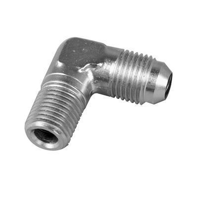 Summit racing an to npt adapter fitting -6 an male-1/4 in. npt male nickel