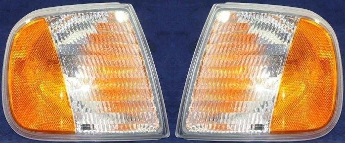 Capa corner light lamp lens & housing pair set (driver & passenger side, qty 2)