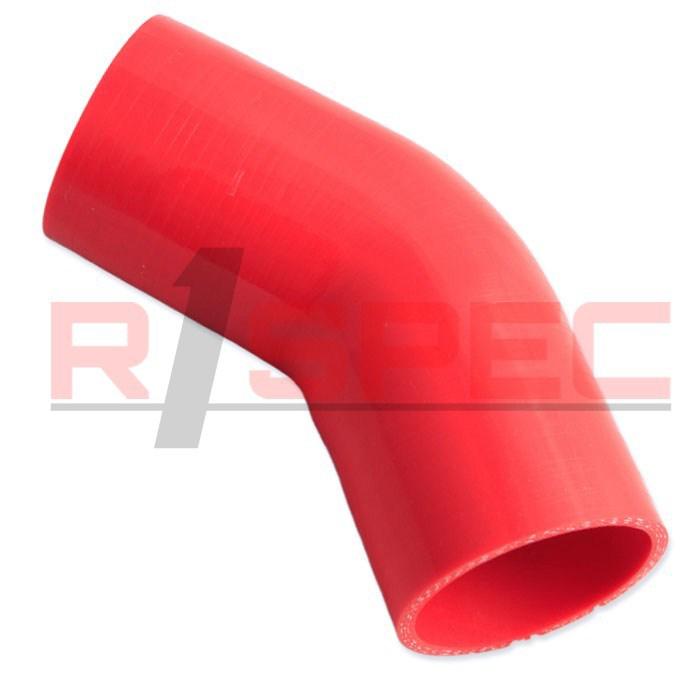 Universal red 2.75'' 70mm 3 ply 45 degree elbow silicone hose coupler intake rd