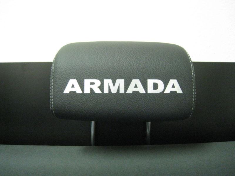 Headrest badge decal sticker nissan *armada* 4-pcs