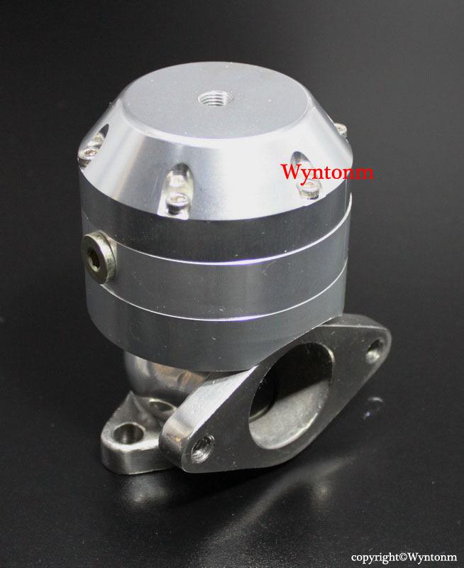 38mm turbo watercooled stainless steel mini wastegate 22 psi anodized silver