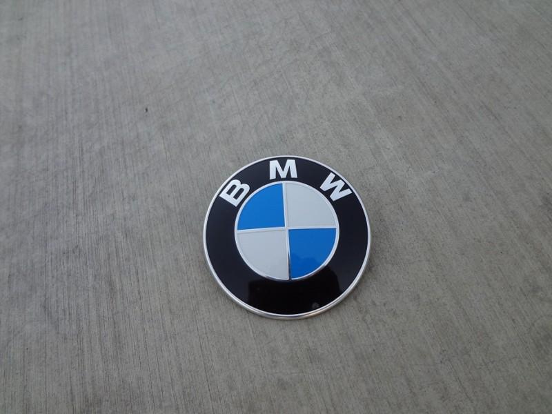 Bmw oem e39 e65 e66 e53 x5 blue/white trunk emblem badge roundel logo 78mm