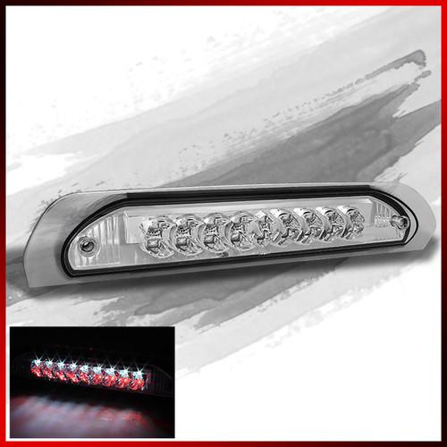 02-08 dodge ram pickup truck chrome led 3rd tail brake light rear lamp new set