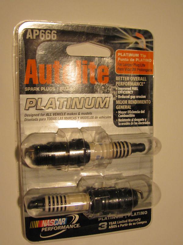 2-autolite ap666 autolite platinum plugs-compatible with 529 vehicles