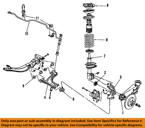 Gm oem 88945825 front strut/suspension strut