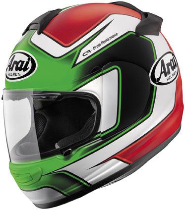 Arai vector-2 davide guigliano replica full-face helmet,frost/red/green,small/sm