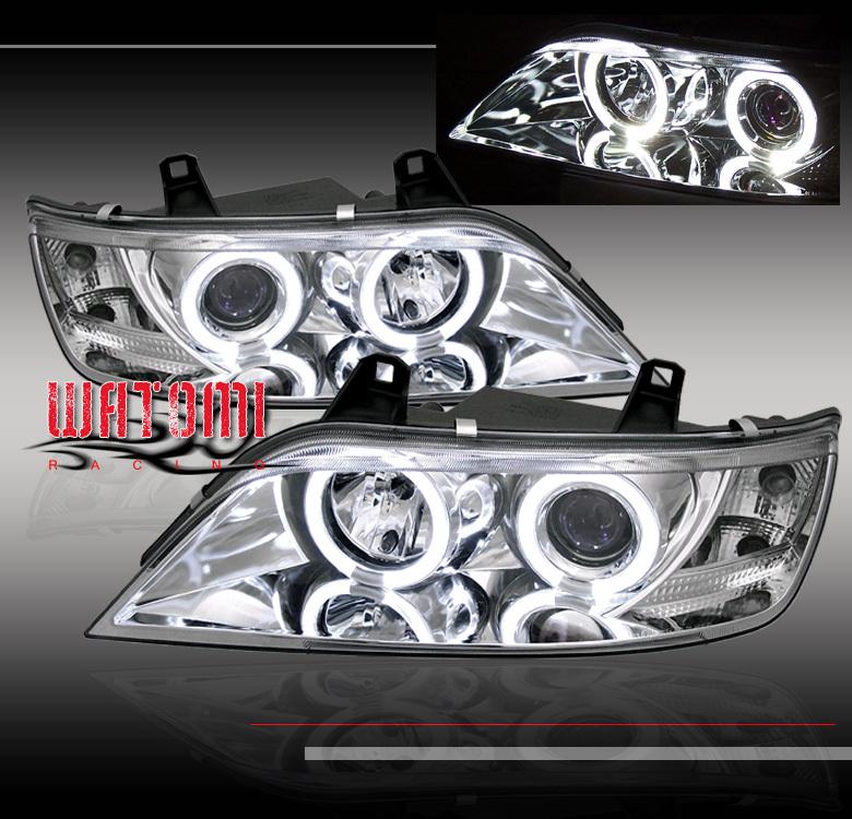 96-02 bmw z3 coupe 2dr halo projector headlights chrome 1996-1999 2000 2001 2002