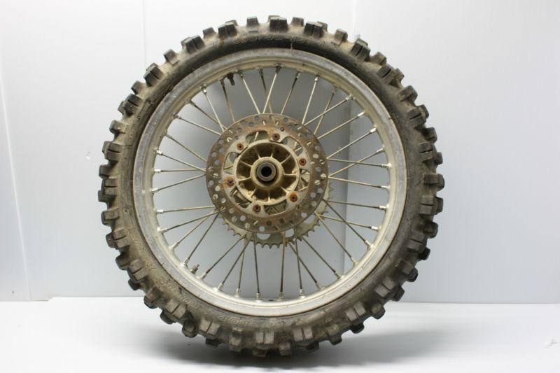 Takasago j 19 x 2,15 wheel rim motocross motorcycle dunlop tire w/ sprocket disc