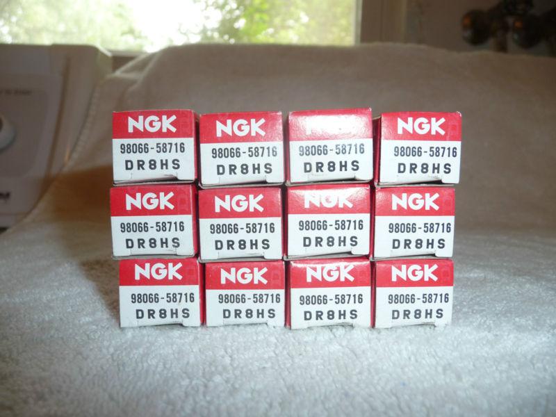 Lot of 11 vintage brand new nos ngk spark plugs model dr8hs fits honda atc110