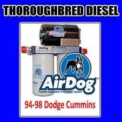 Airdog pump with quick connect 1994-1998 dodge cummins 100gph a4spbd000 air dog