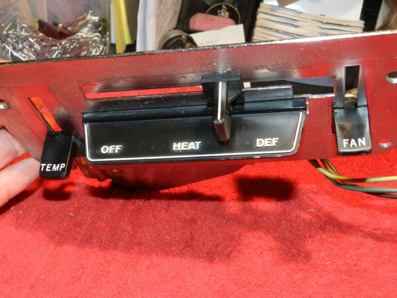 Restored heater control 68-69-70 roadrunner/charger/cornet/satellite/superbee