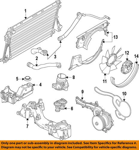 Ford oem bc3z-8501-a water pump/engine water pump