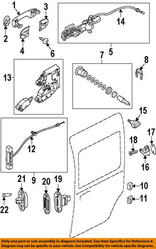 Ford oem 9t1z-6126413-a door lock motor/door lock actuator motor