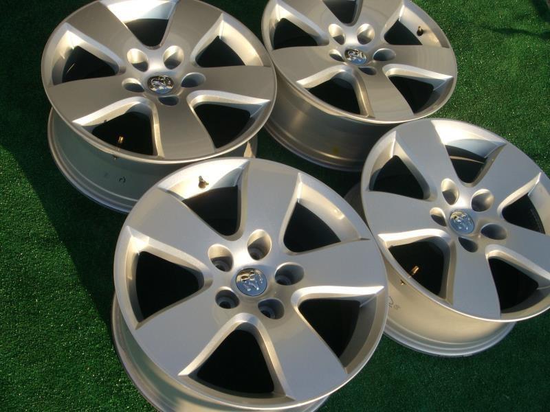 2012 dodge ram 1500 factory oem 20"x8" silver aluminum wheels 5 spoke nice 09-12