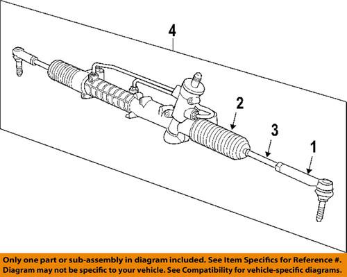 Saab oem 93186527 rack & pinion complete unit