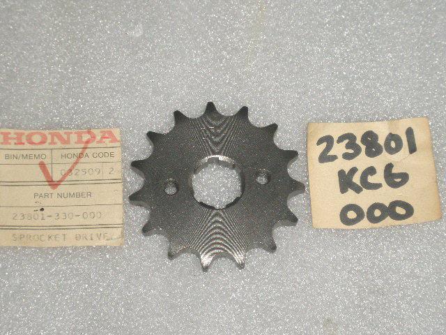 1978-1980-1982 honda cm185t twinstar cm200t front drive sprocket 15t new oem nos