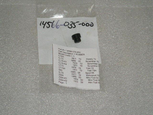 1969-1971 honda z50 ct70 trail 70 ct70h cl70 sl70 cam chain tensioner rubber nos