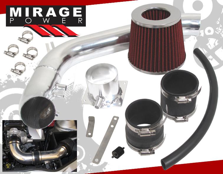 91-94 nissan 240sx s13 2.4l cold air intake system aluminum piping 2.75" filter