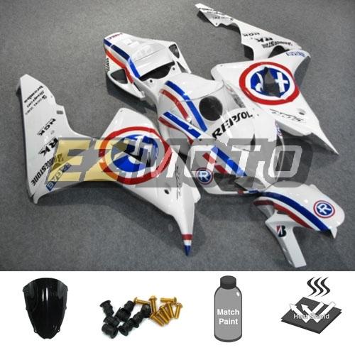 Injection fairing package w/ windscreen & bolts for honda cbr1000rr 2006 2007 ac