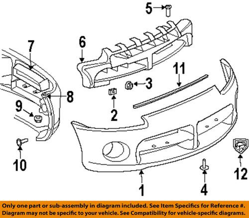 Dodge oem 5029154ab bumper cover