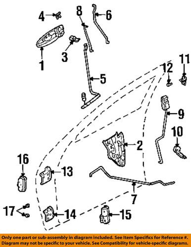 Mopar oem 4878317ad front door-check strap