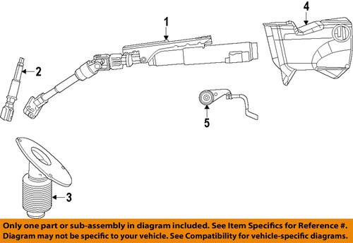 Mopar oem 1nz96dx9af steering column-lower shroud