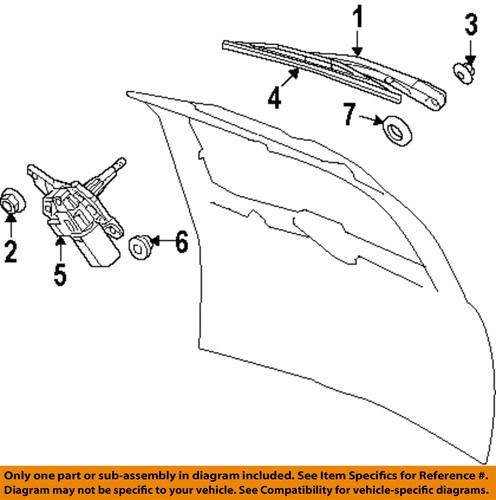 Mopar oem 68028437aa windshield wiper arm/wiper arm